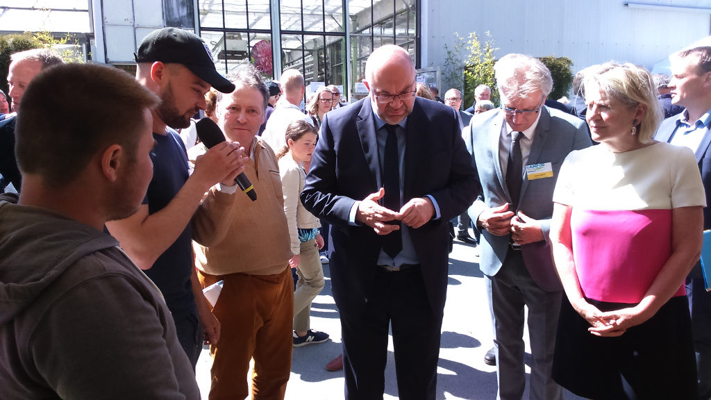 Discussion avec le ministre de l'agriculture Stéphane TRAVERT