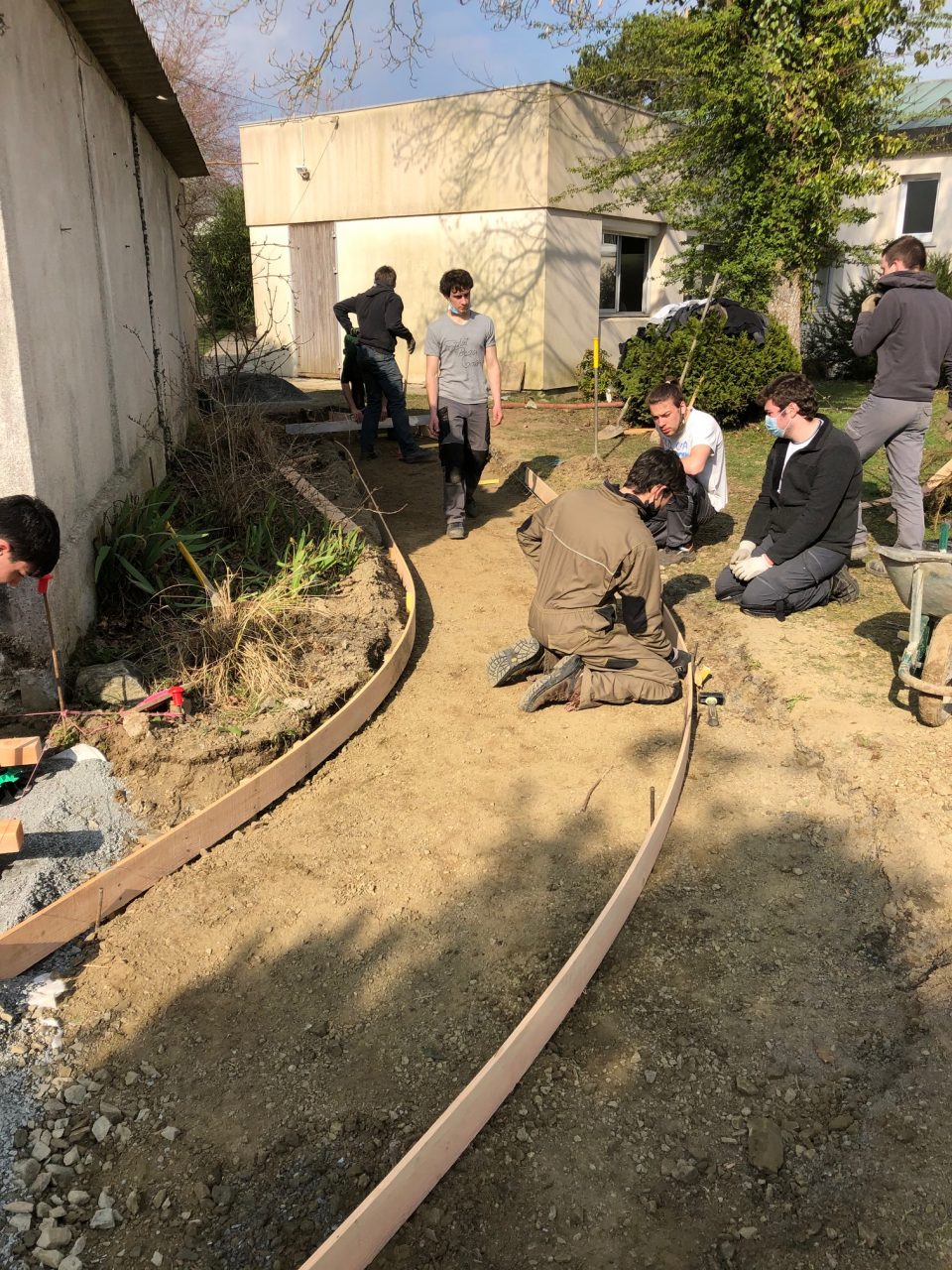 Chantier école – Elèves de BTS Aménagement Paysager