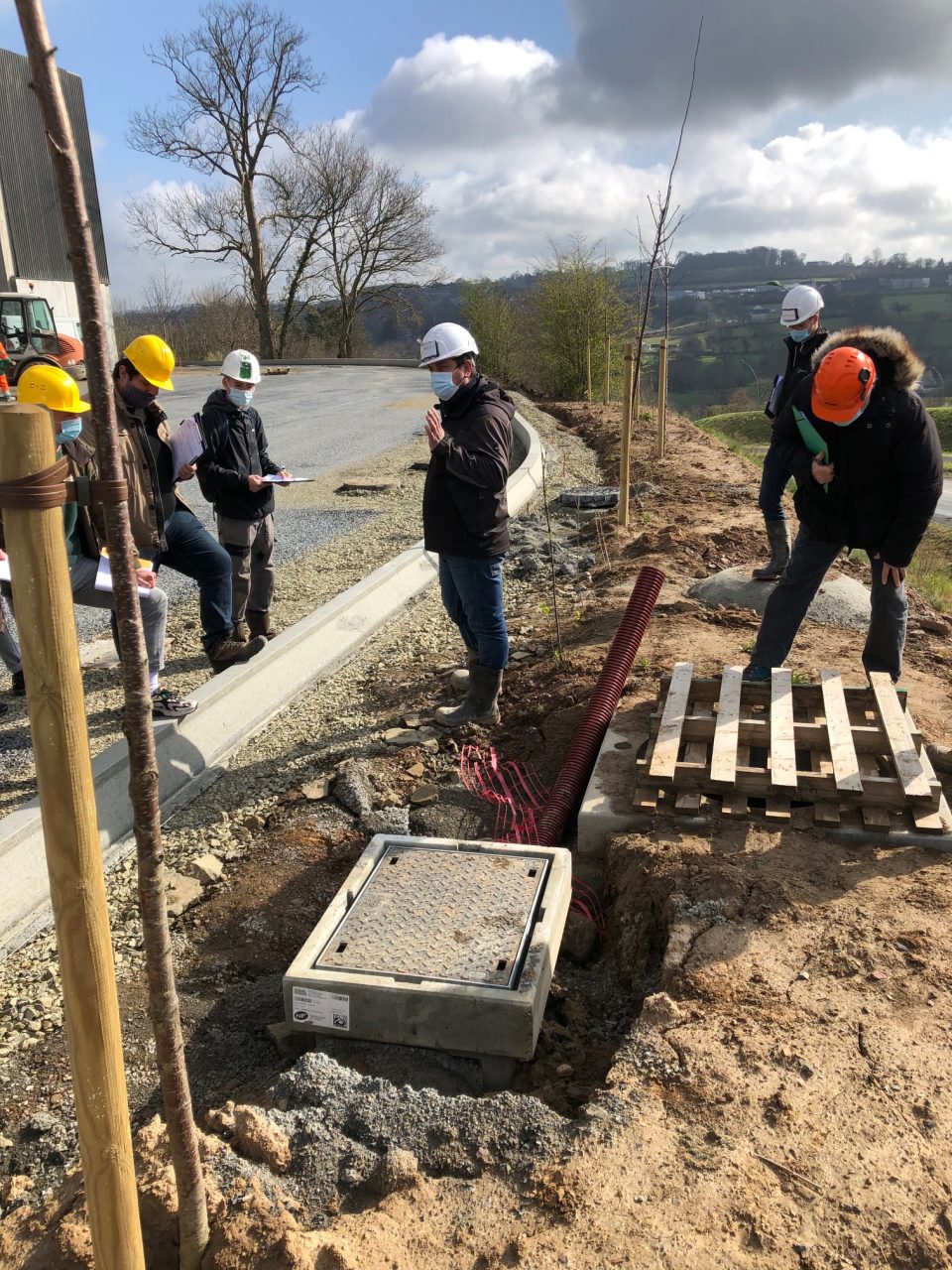 Organisation de chantier avec les étudiants en 2ème année de BTS Aménagement Paysager