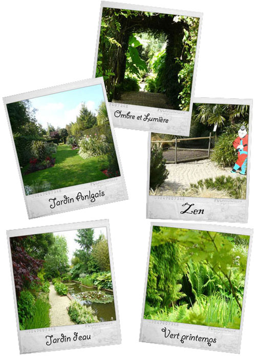 les jardins du Jardin Botanique du lycée horticole de coutances